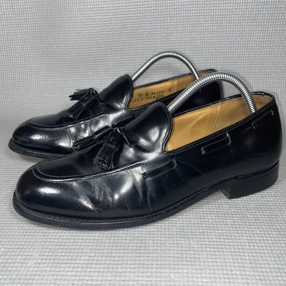 Johnston‎ & Murphy Men's Size 8.5 D/B Heritage Collection  Black Tassel Loafer